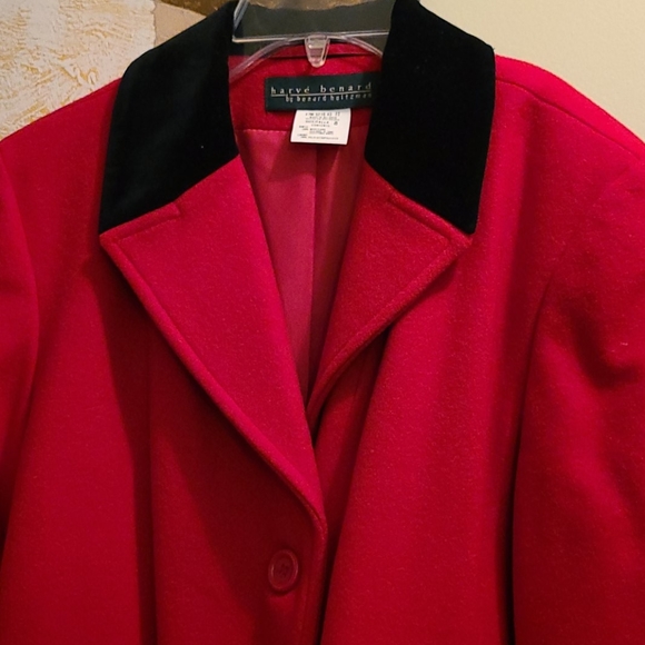 Harvey Bernard Long Wool Coat - Picture 4 of 6